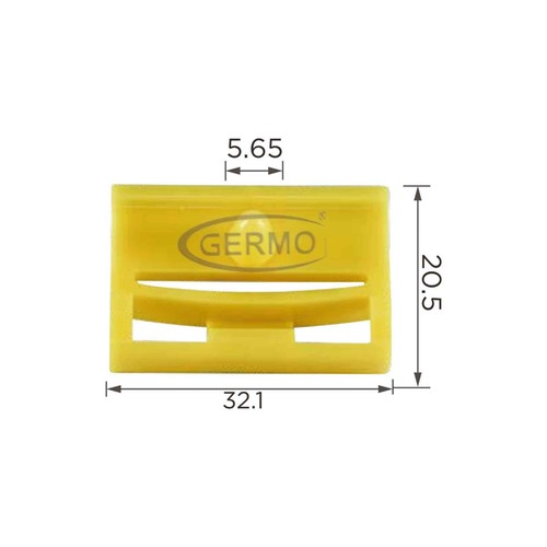 Befestigungs clip gelb - x,