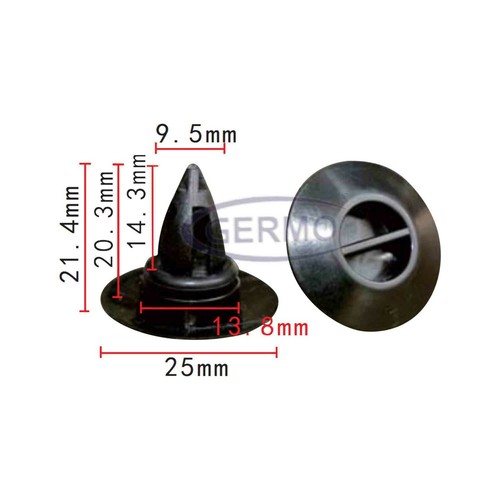 Befestigungs clip - 10,